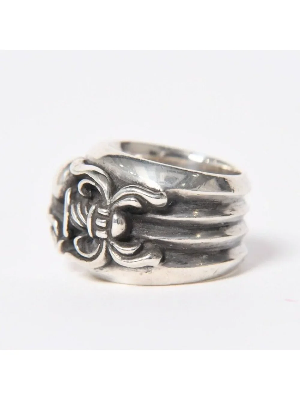 Chrome Hearts Dagger Heart Ring 925 Sterling Silver